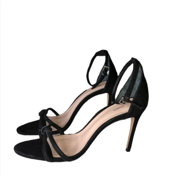 Schutz Rhana Black Ankle Strap Spring and Summer High Heels Size 8 - Picture 3 of 6
